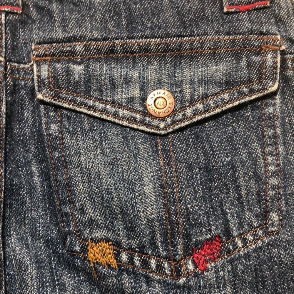 A/X ARMANI EXCHANGE jean skirt. - Picture 13 of 16